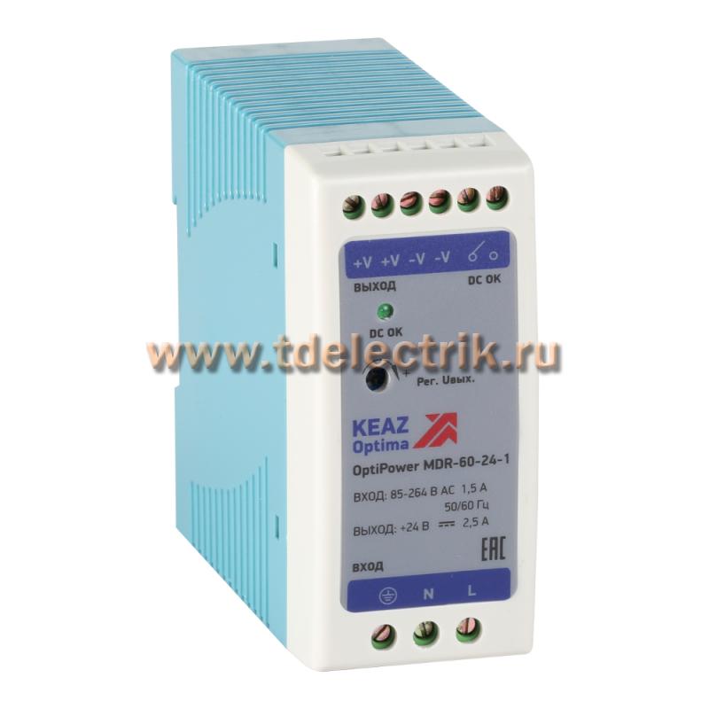 Фотография №1, Блок питания OptiPower MDR-60-24-1