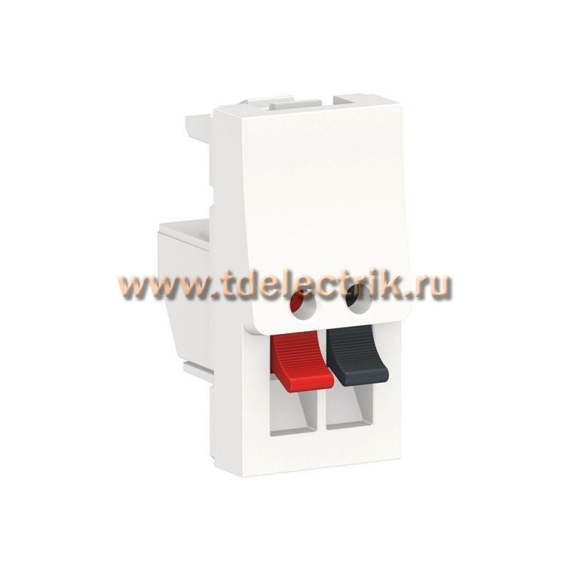 Фотография №1, UNICA MODULAR АУДИОрозетка, 1 модуля, белый