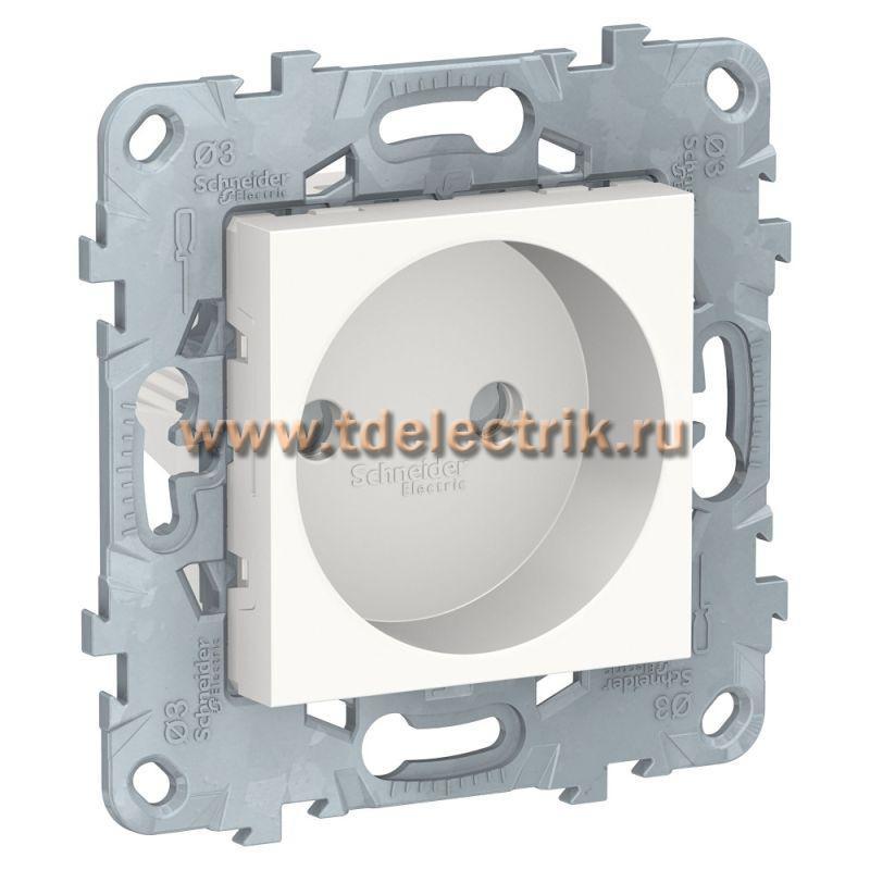 Фотография №1, UNICA NEW розетка без заземления, со шторками, винт. зажим, 16 А, 250 В, белый