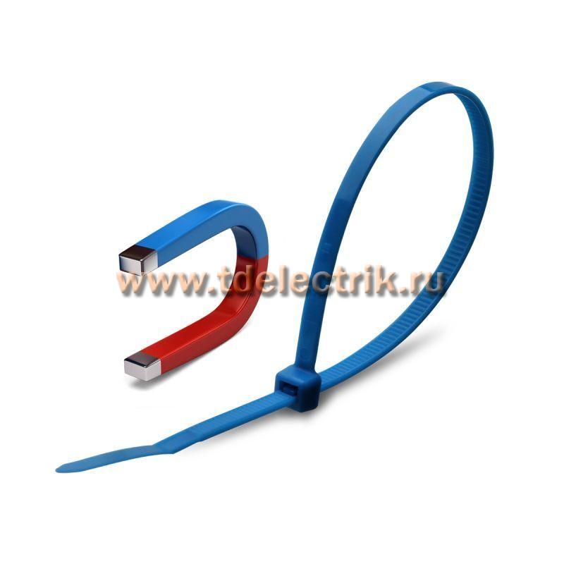 Фотография №1,  Стяжка нейлоновая КСС «Magnetic» 5х200 (син) (100шт) (Fortisflex)