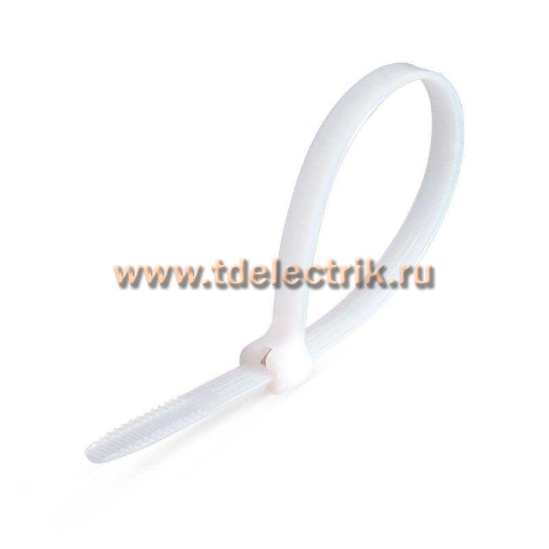 Фотография №1,  Стяжки нейлоновые КСЗ 5х250 (бел) (100шт) (Fortisflex)