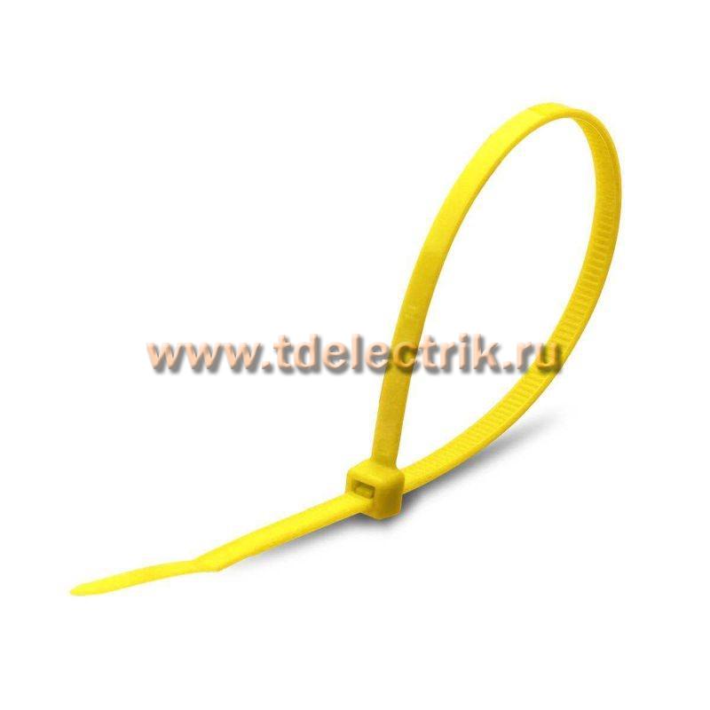 Фотография №1,  Стяжка нейлоновая КСС 8х400 (желт) (100шт) (Fortisflex)