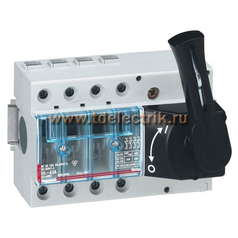 Фотография №1, Выкл.-разъед. Vistop 4P  63 A - рукоятка спереди