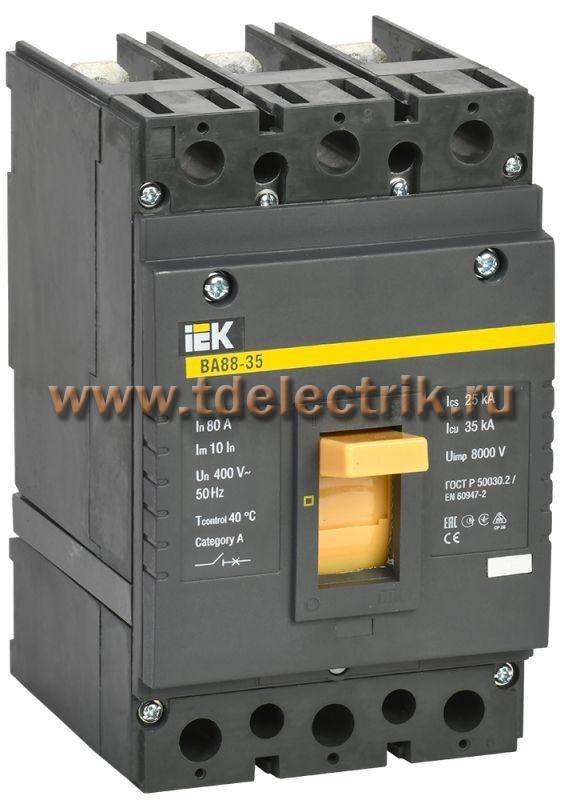 Фотография №1, Авт. выкл. ВА88-35 3Р 80А 35кА IEK