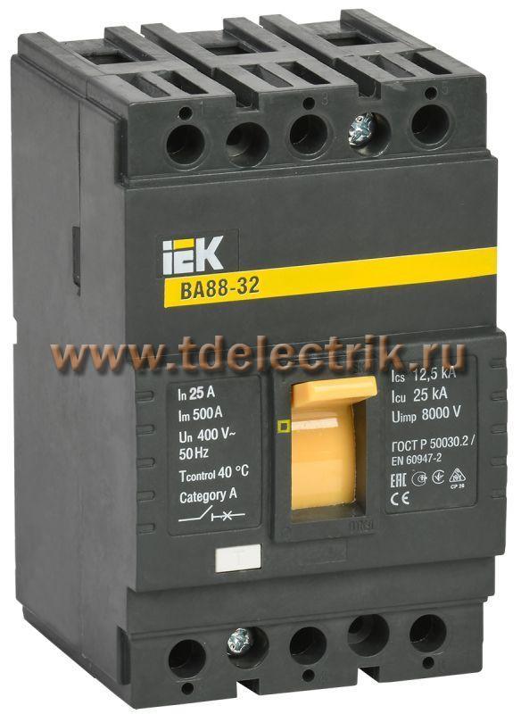 Фотография №1, Авт. выкл. ВА88-32 3Р 25А 25кА IEK