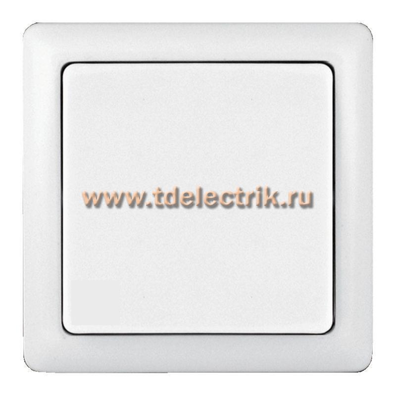 Фотография №1, ХИТ О/У 1-клавишный выключатель изол.пл.6А 250В белый. Россия