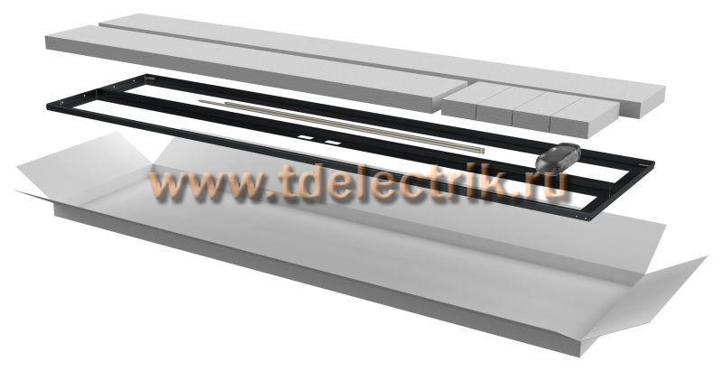 Фотография №1, ITK Дверь перфорированная двустворчатая для шкафа LINEA N 42U 600мм черная