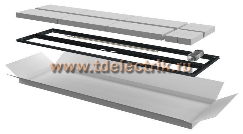Фотография №1, ITK Дверь перфорированная двустворчатая для шкафа LINEA N 38U 600мм черная