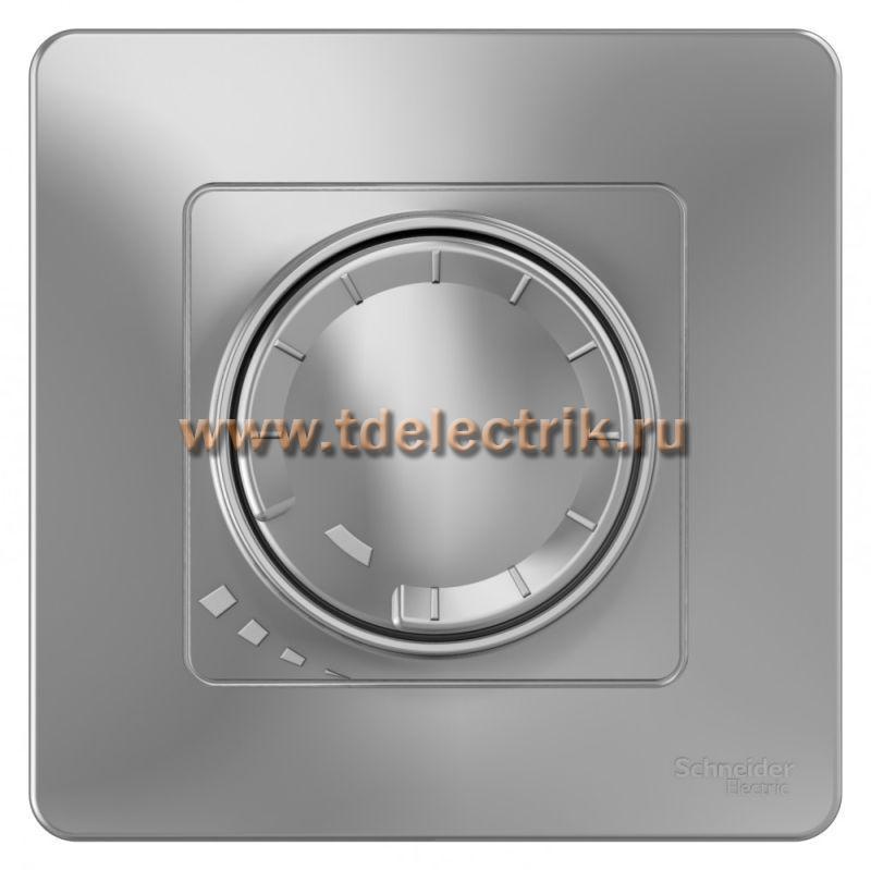 Фотография №1, BLANCA С/У СВЕТОРЕГУЛЯТОР (диммер) поворотно-нажим. универсальный 400ВТ,алюминий