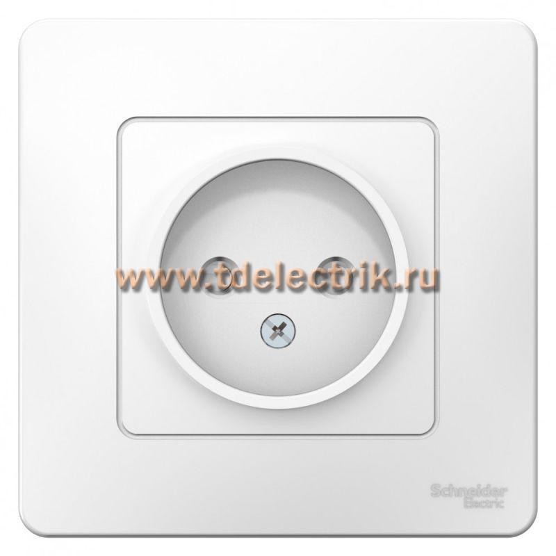 Фотография №1, BLANCA С/У Розетка без заземления со шторками, 16А, 250В, белый