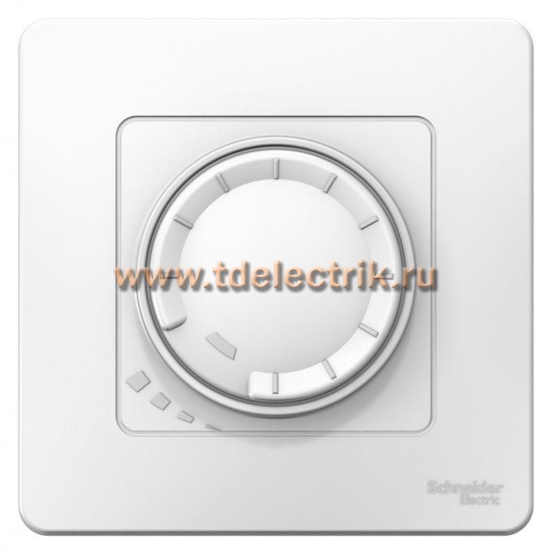 Фотография №1, BLANCA С/У СВЕТОРЕГУЛЯТОР (диммер) поворотно-нажим. универсальный, 400ВТ, белый