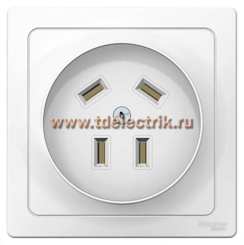 Фотография №1, BLANCA С/У Розетка СИЛОВАЯ 3К+З, 32А, 440В, белый