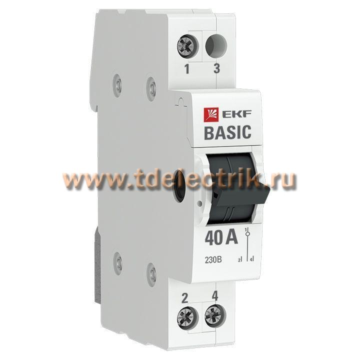 Фотография №1, Трехпозиционный переключатель 1P 40А EKF Basic