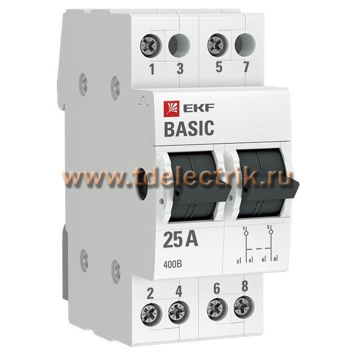 Фотография №1, Трехпозиционный переключатель 2P 25А EKF Basic