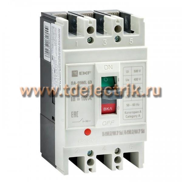 Фотография №1, Выключатели автоматические ВА-99МL до 250А 15-20кА EKF Basic