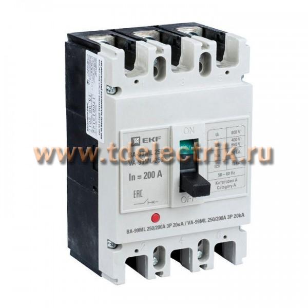 Фотография №1, Выключатели автоматические ВА-99МL до 250А 15-20кА EKF Basic