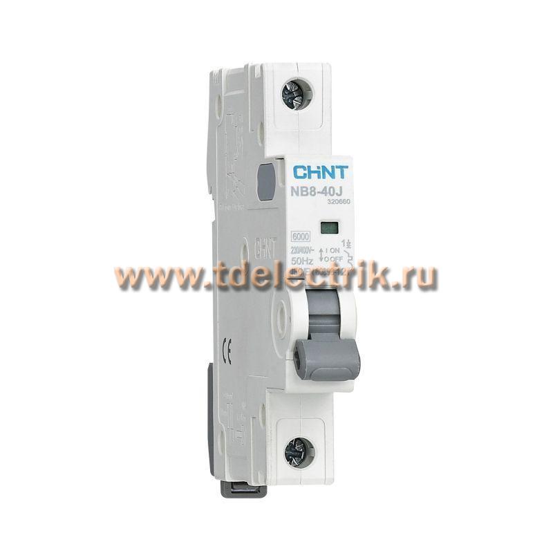 Фотография №1, Выключатель автоматический NB8-40J 1P 10А 6кА х-ка B (R)
