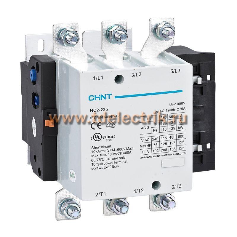 Фотография №1, Контактор NC2-225 225А 230В/АС3 50Гц (R)