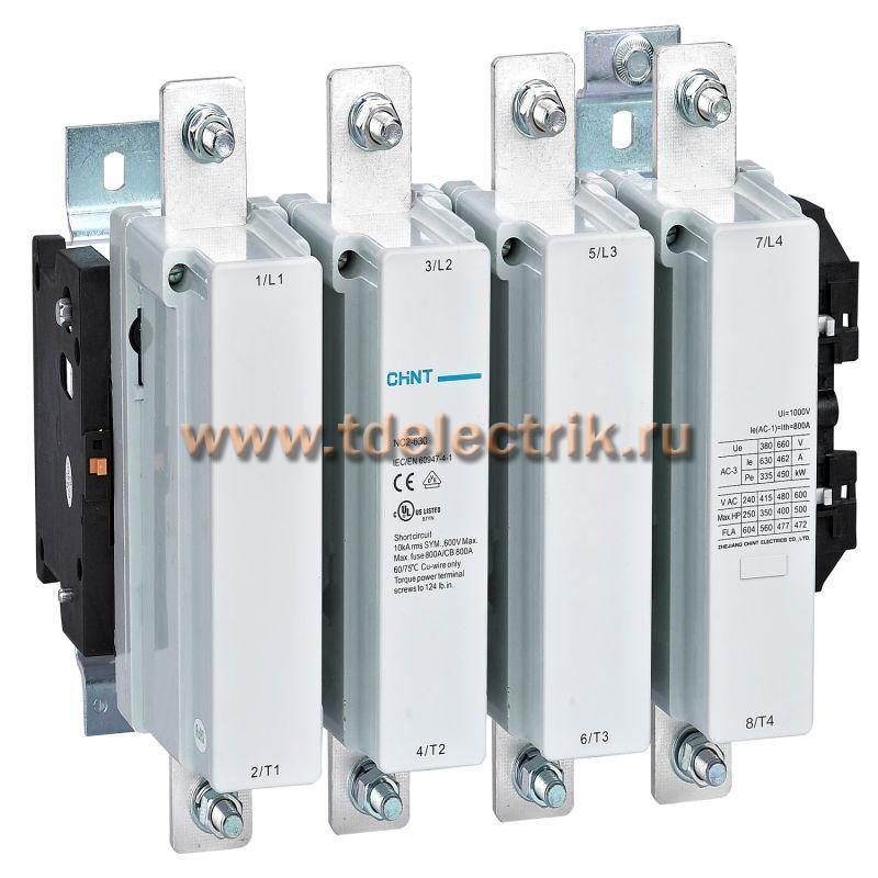 Фотография №1, Контактор NC2-630/4 630А 230В/АС3 50Гц (R)