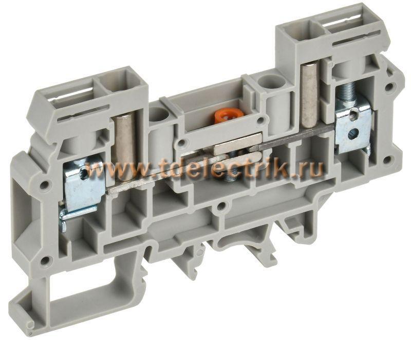 Фотография №1, ARMAFIX Клемма винтовая CTS-DT измерит. 6мм2 серая IEK