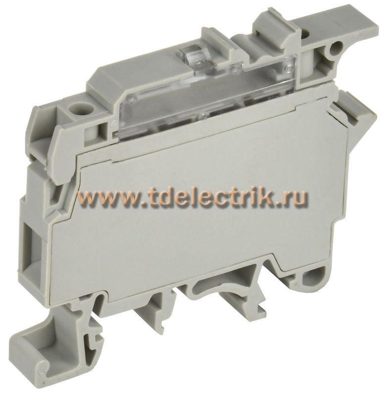 Фотография №1, ARMAFIX Клемма винтовая CTS-F с предохранит. 4мм2 серая IEK