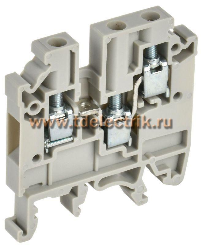 Фотография №1, ARMAFIX Клемма винтовая CTS-MC 3 вывода 4мм2 серая IEK