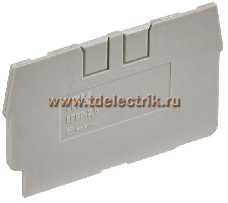 Фотография №1, Заглушка для CP 2,5мм2 серая IEK