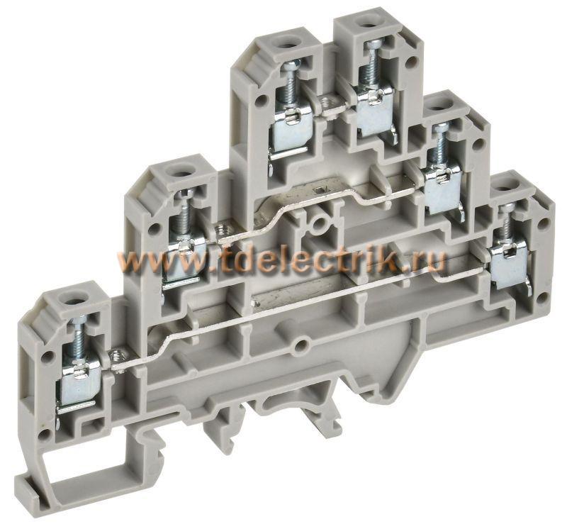 Фотография №1, ARMAFIX Клемма винтовая CTS-ML 3 ур. 2,5мм2 серая IEK