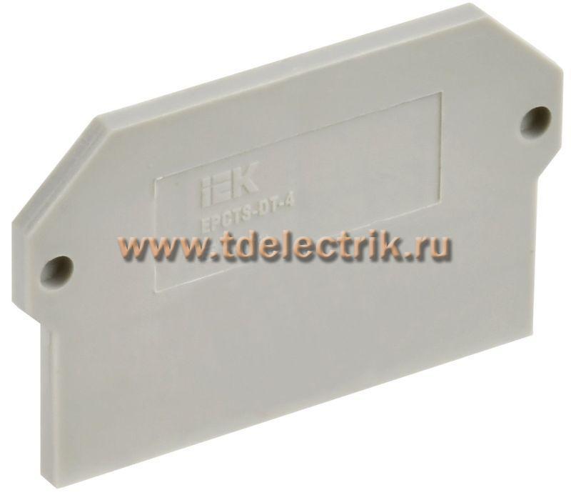Фотография №1, Заглушка для CTS-DT 4мм2 серая IEK