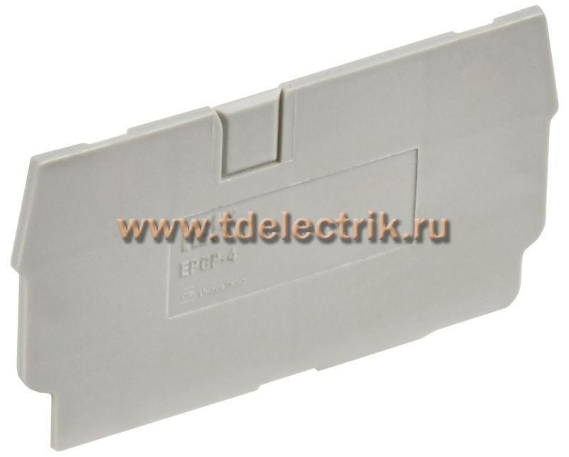 Фотография №1, Заглушка для CP 4мм2 серая IEK