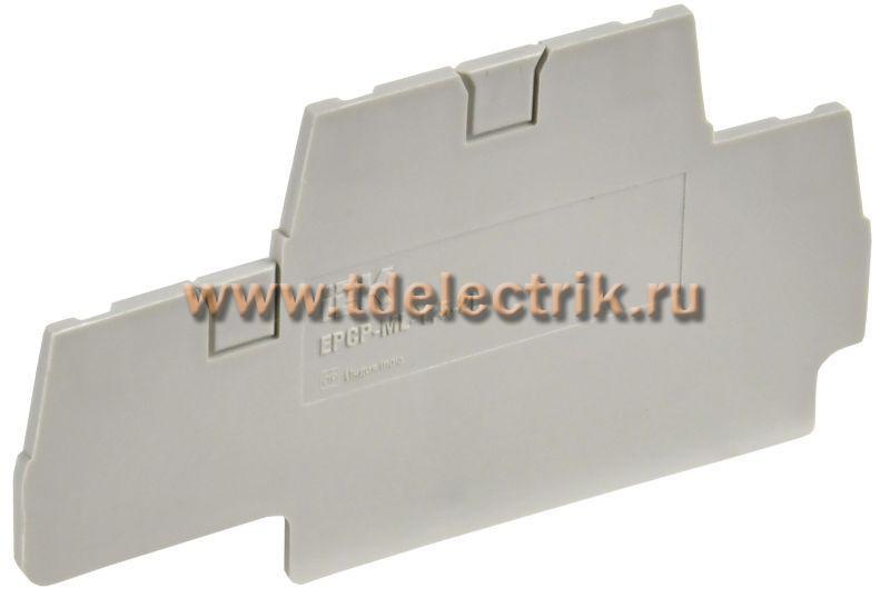 Фотография №1, Заглушка для CP-ML 2 ур. 1,5мм2 серая IEK
