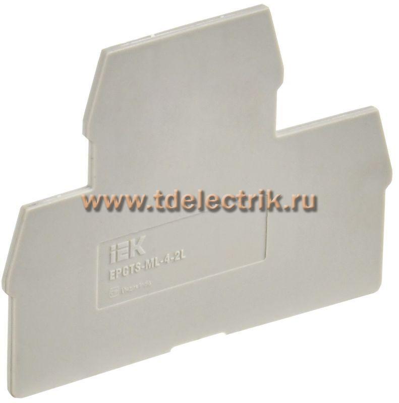 Фотография №1, Заглушка для CTS-ML 2 ур. 4мм2 серая IEK