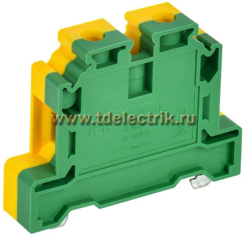 Фотография №1, ARMAFIX Клемма винтовая CTS-PEN земля 16мм2 желто-зелен. IEK