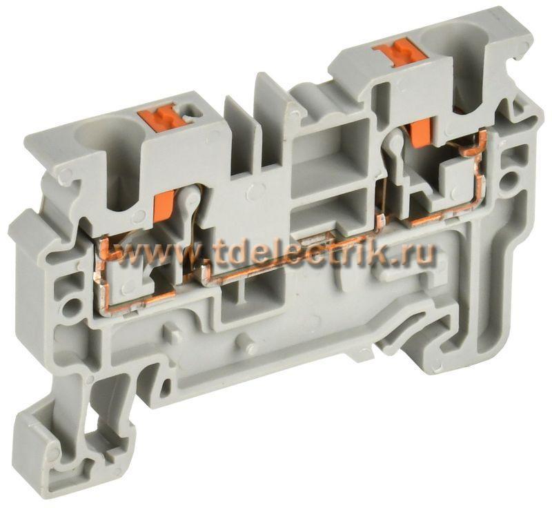 Фотография №1, ARMAFIX Клемма Push-in CP 4мм2 серая IEK