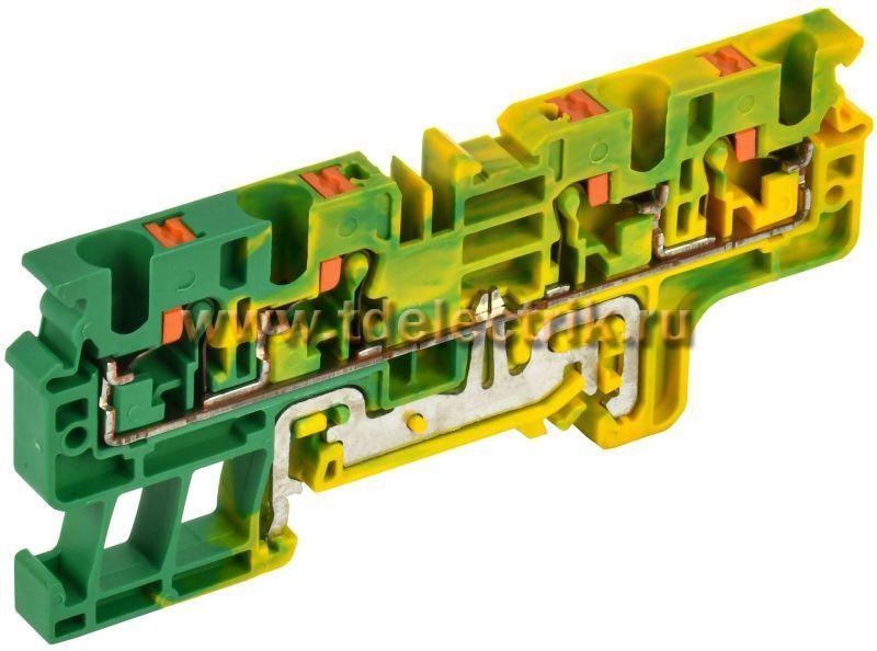 Фотография №1, ARMAFIX Клемма Push-in CP-MC-PEN земля 4 вывода 4мм2 IEK