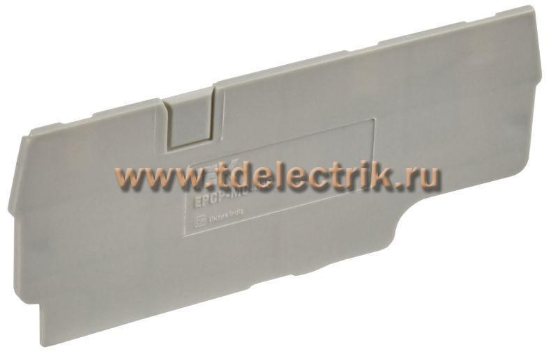 Фотография №1, Заглушка для CP-MC 3 вывода 4мм2 серая IEK