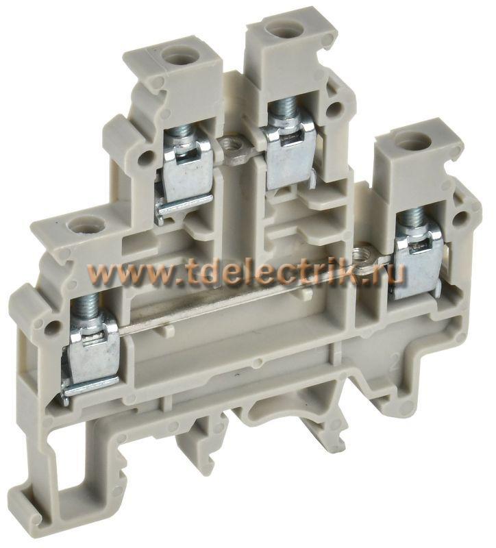 Фотография №1, ARMAFIX Клемма винтовая CTS-ML 2 ур. 4мм2 серая IEK