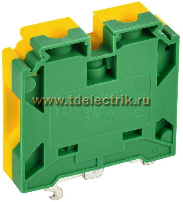 Фотография №1, ARMAFIX Клемма винтовая CTS-PEN земля 35мм2 желто-зелен. IEK