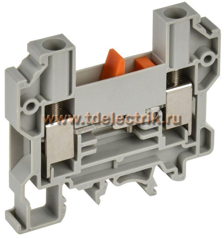 Фотография №1, ARMAFIX Клемма винтовая CTS-DT измерит. 10мм2 серая IEK
