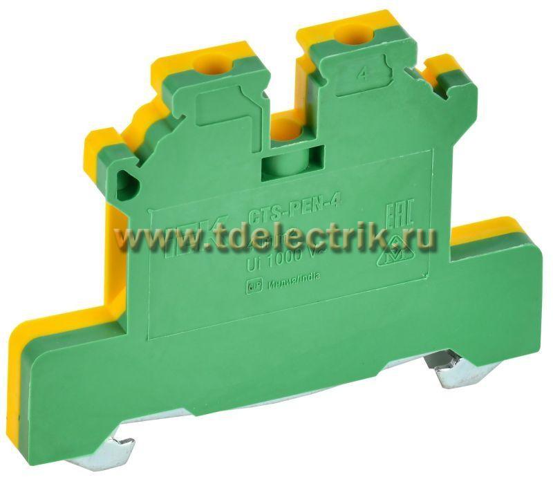 Фотография №1, ARMAFIX Клемма винтовая CTS-PEN земля 4мм2 желто-зелен. IEK