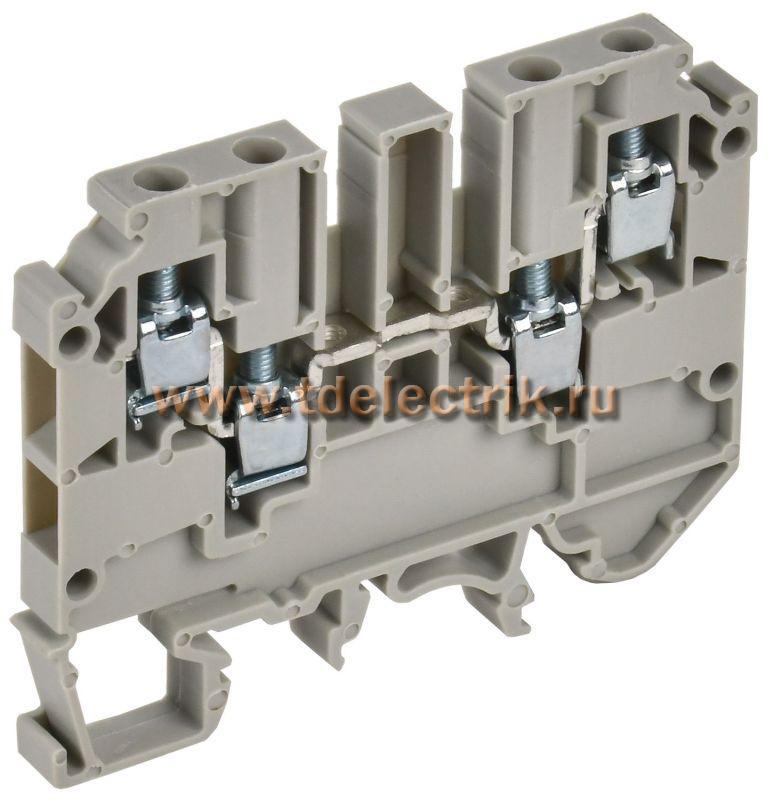Фотография №1, ARMAFIX Клемма винтовая CTS-MC 4 вывода 4мм2 серая IEK