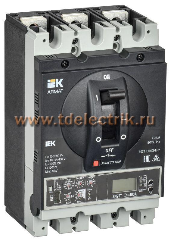 Фотография №1, Выключатель автоматический в литом корпусе корпус 3P H 100кА 250А эл. пр.  IEK ARMAT