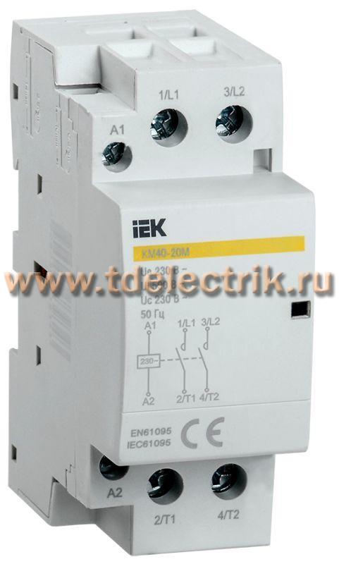 Фотография №1, Контактор модульный КМ63-11М AC IEK