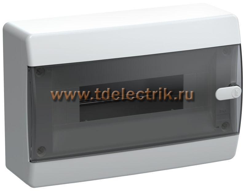 Фотография №1, UNION Compact Корпус пласт. ЩРН-П-12 IP41 черн. пр. дв. IEK