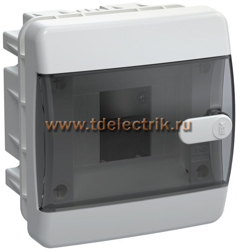 Фотография №1, UNION Compact Корпус пласт. ЩРВ-П-4 IP41 черн. пр. дв. IEK