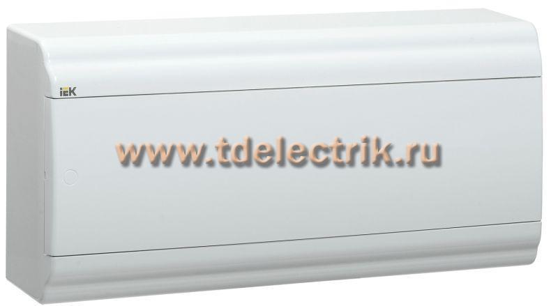 Фотография №1, PRIME Корпус пластиковый ЩРН-П-18 белый/белая дверь IP41 IEK