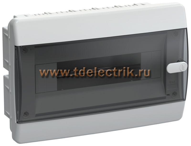 Фотография №1, UNION Compact Корпус пласт. ЩРВ-П-12 IP41 черн. пр. дв. IEK