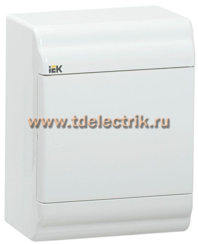 Фотография №1, PRIME Корпус пластиковый ЩРН-П-4 белый/белая дверь IP41 IEK
