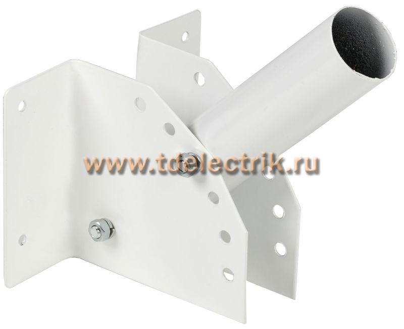 Фотография №1, Кронштейн КР-3 D=48 L=250 настен. рег. угол белый IEK