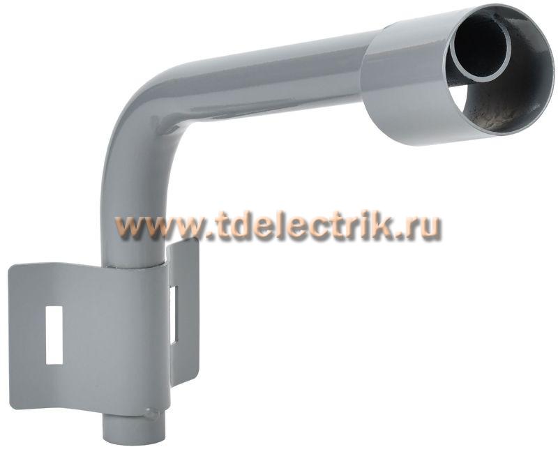 Фотография №1, Кронштейн КР-1 D=60 L=350 монтаж. лента 1 хомут серый IEK